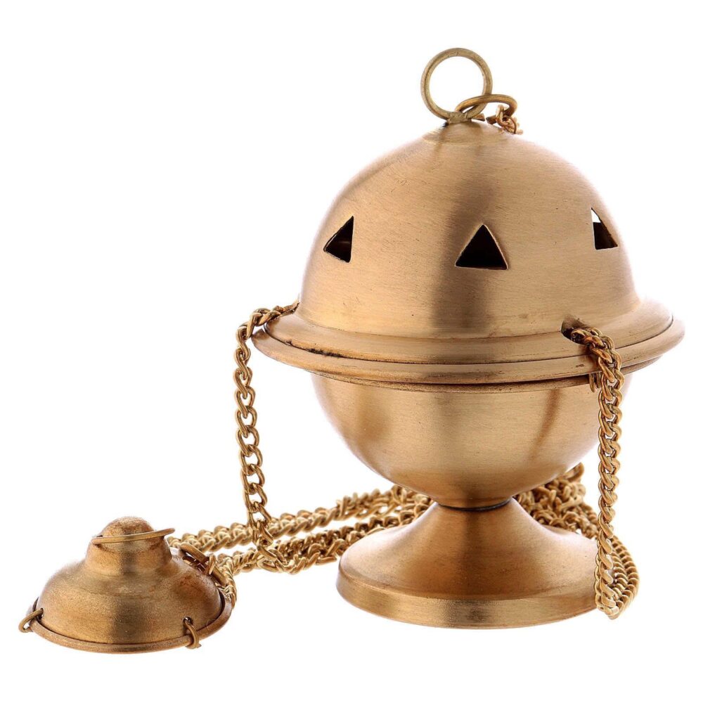 Turíbulo em Latão Dourado