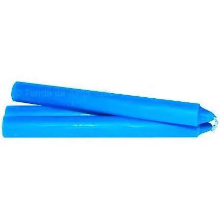 Velas Palito Azuis – 15 cm x 15 mm