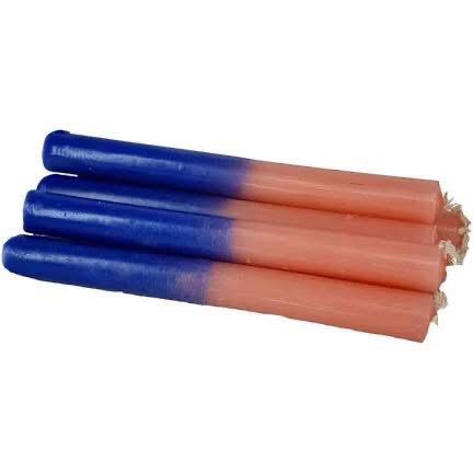 Velas Palito Azul e Rosa