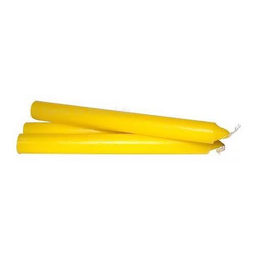 Velas Palito Amarelas – 15 cm x 15 mm