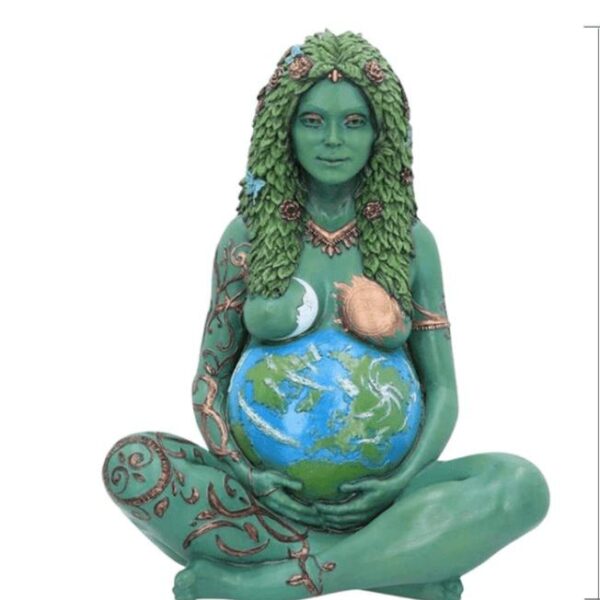 Mãe Terra em Resina Pintada