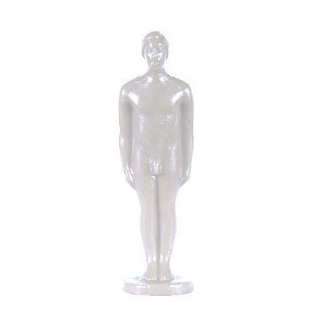 Vela Figura de Homem Branca