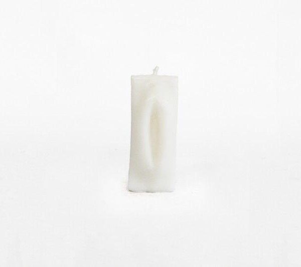 Vela Vagina Branca para Rituais