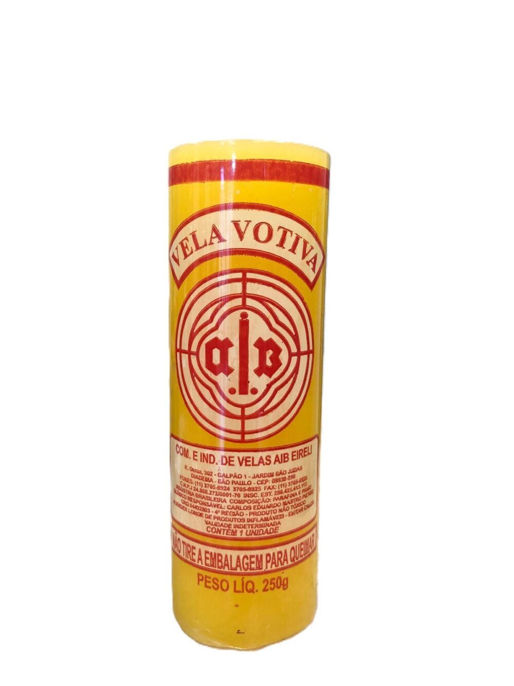 Vela Votiva Amarela