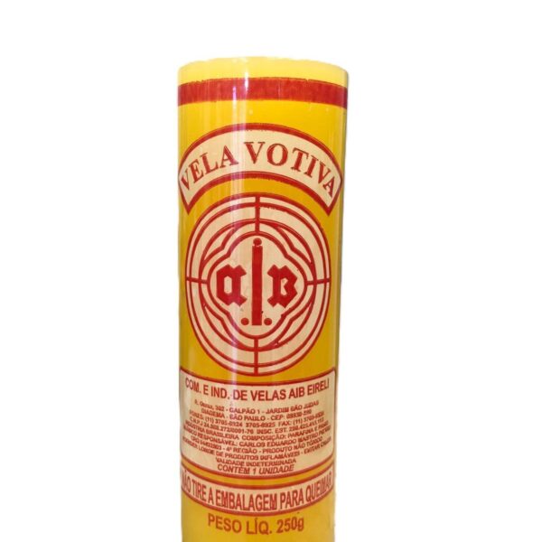 Vela Votiva Amarela