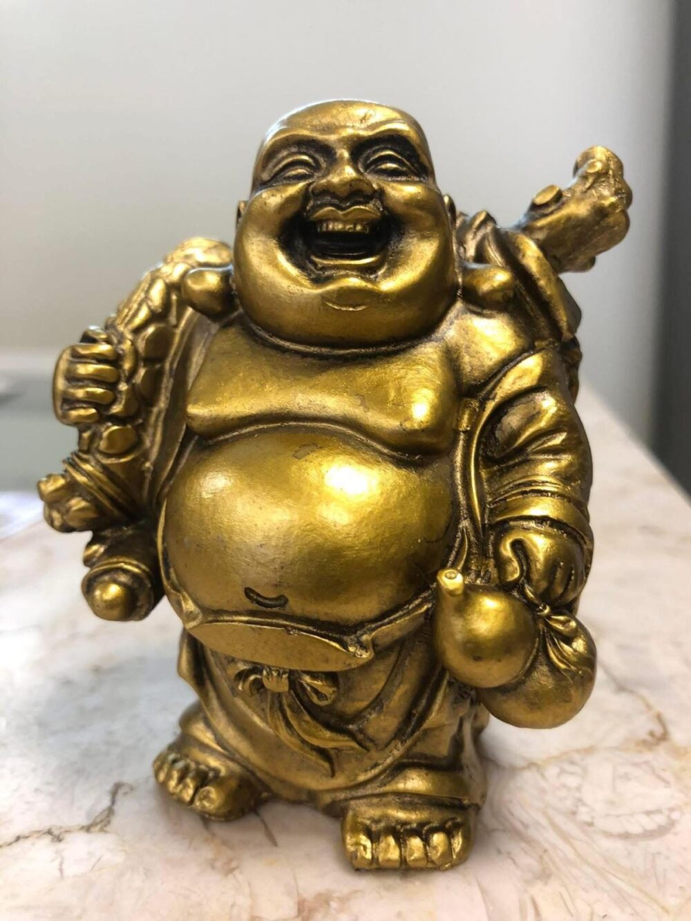 Buda da Fortuna Dourado