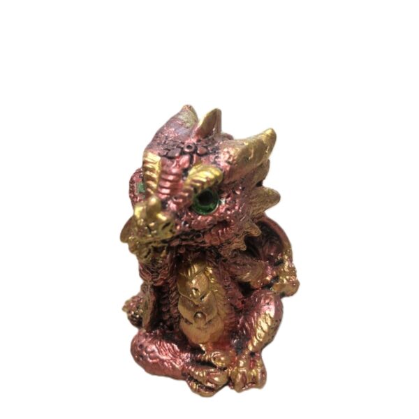 Dragão dourado e rosado